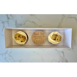 Box of 3 'smart cookie' cupcakes