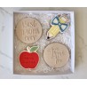 Best teacher biscuit box - brown