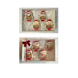 Personalised gingerbread place names - box of 4