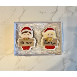 Personalised gingerbread place names  - box of 2