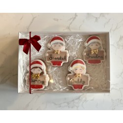 Personalised gingerbread place names - box of 4