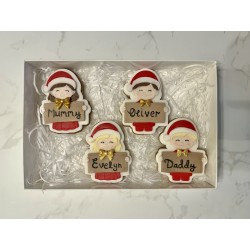 Personalised gingerbread place names - box of 4