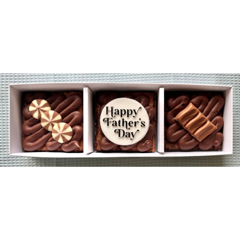 3 Father's day loaded brownies. 3 Father's day loaded brownies.
